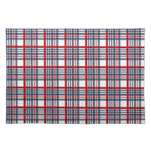 Plaid pattern placemat