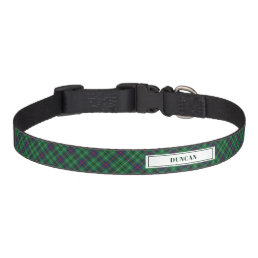 Plaid Pattern Tartan Clan Duncan Custom Dog Pet Collar