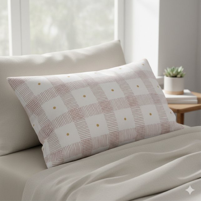 Plaid Pencil Strokes Pillow Case (Creator Uploaded)
