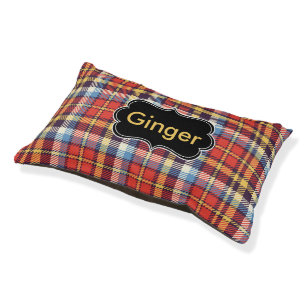 Plaid  - Personalized Pet Bed