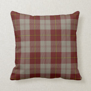 Plaid Pillow Cunningham Burgundy Dancers Tartan