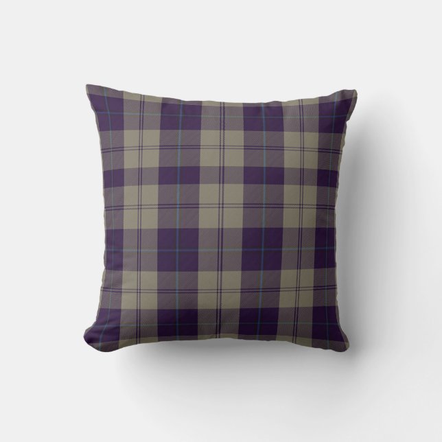 Plaid Pillow Cunningham Dress Blue Dancers Tartan (Front)