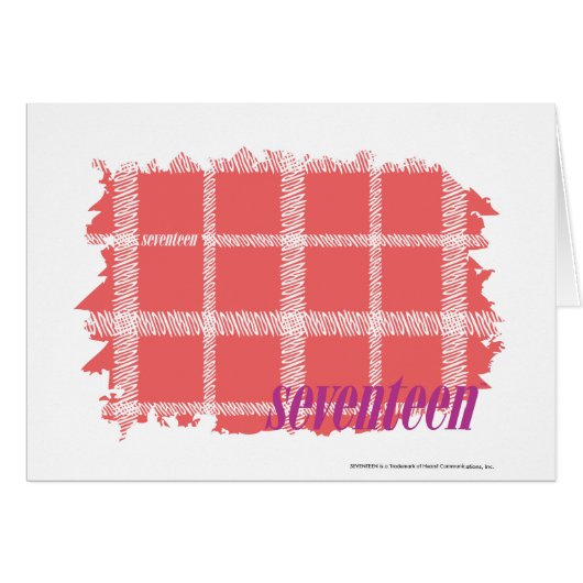 Plaid Pink 2 Cards (Front Horizontal)