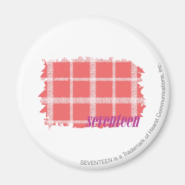 Plaid Pink 2 Magnet (Front)