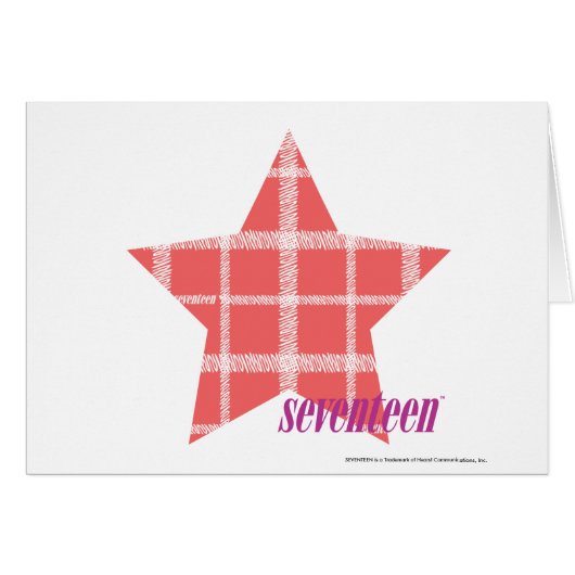 Plaid Pink 3 Cards (Front Horizontal)