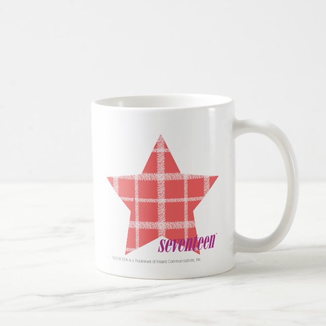 Plaid Pink 3 Coffee Mug (Right)