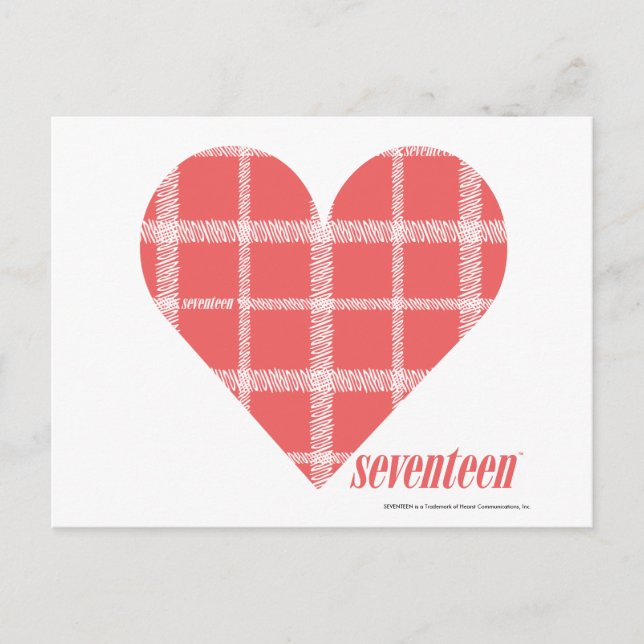 Plaid Pink 4 Postcard (Front)