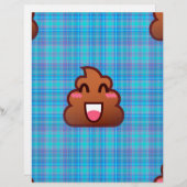 plaid poop emoji (Front/Back)