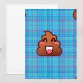 plaid poop emoji (Front/Back)