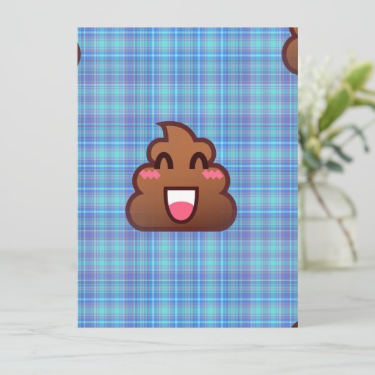 plaid poop emoji (Standing Front)