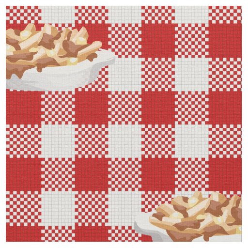 plaid poutine fabric