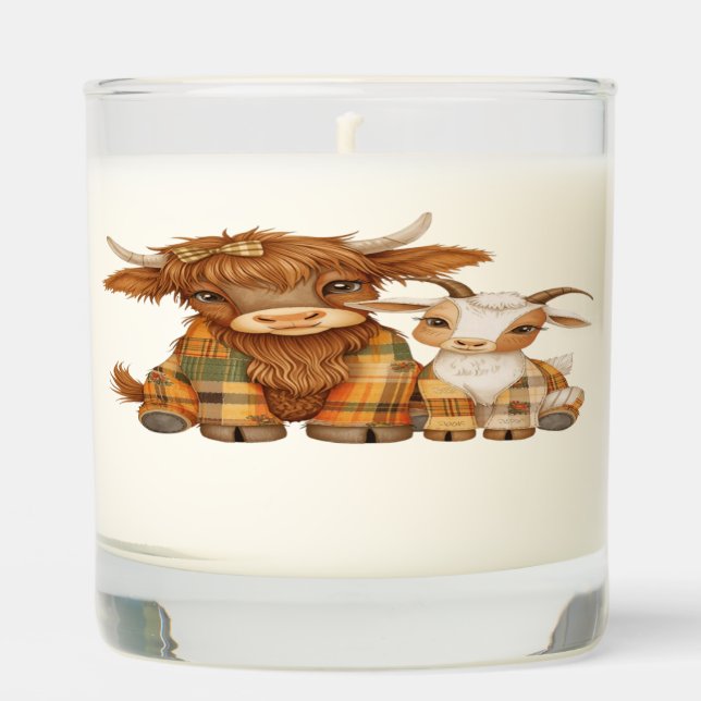 Plaid & Precious Pals Scented Candle (Front)