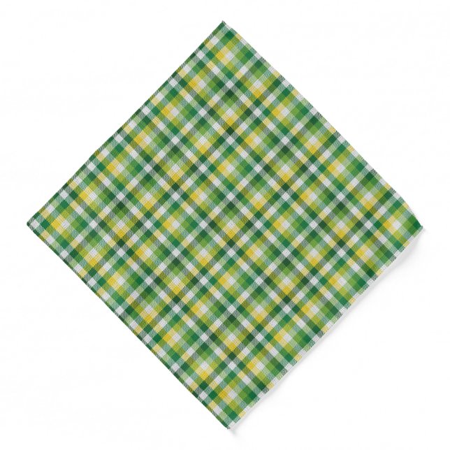 Plaid Print Bandana (Front)
