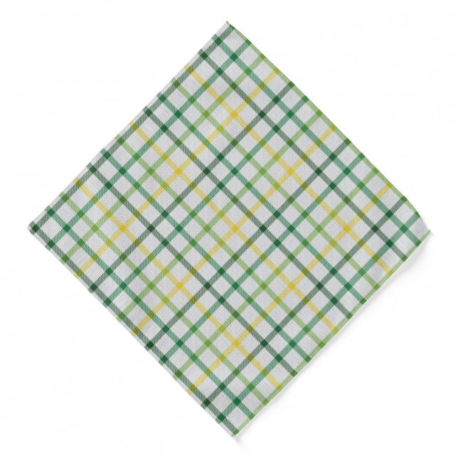Plaid Print Bandana (Front)