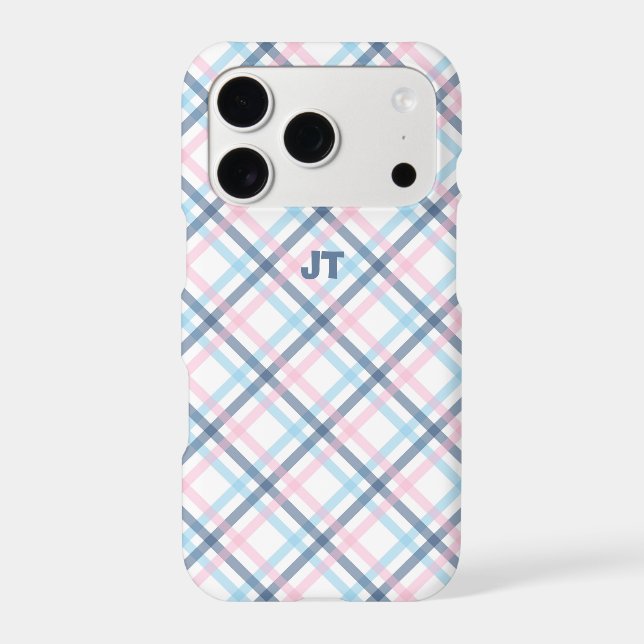 Plaid Print  Iphone Case (Back)