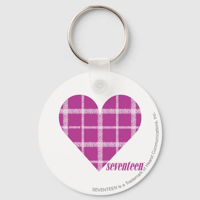 Plaid Purple 2 Keychain (Front)