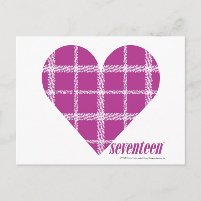 Plaid Purple 2 Postcard (Front)
