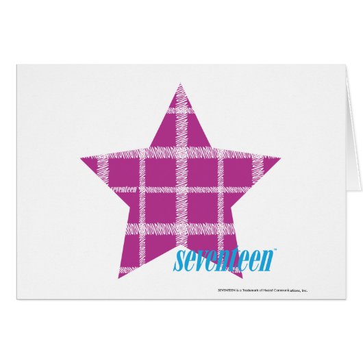Plaid Purple 3 Cards (Front Horizontal)