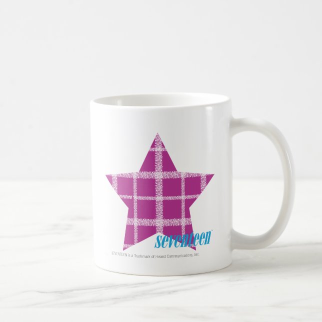 Plaid Purple 3 Coffee Mug (Right)