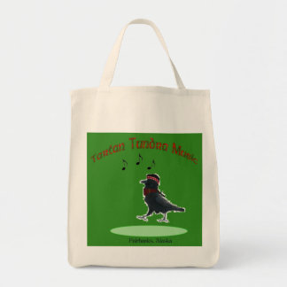 Plaid Raven Tote for Music Books Bag