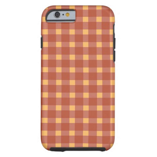 Plaid Red Tough iPhone 6 Case