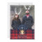 Plaid Red Nose Reindeer Vintage Holiday Photo Card