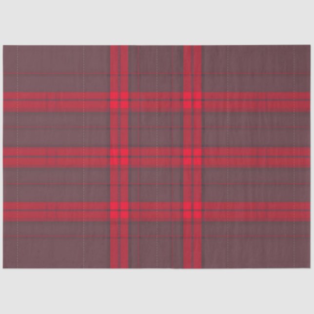 Plaid Red Traditional Tartan Modern Collection Tissue Paper (Front)