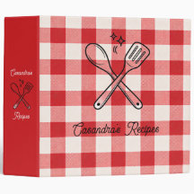 Plaid Red & White Custom Name Gift