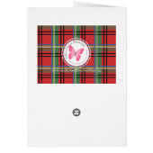 Plaid Reindeer Holiday Cheer Cards (Back)