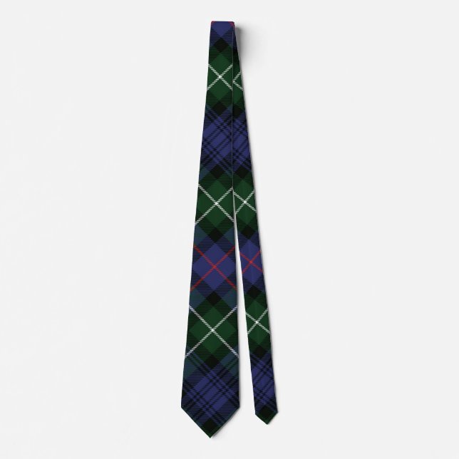 Plaid Rustic Christmas MacKenzie Tartan Neck Tie (Front)