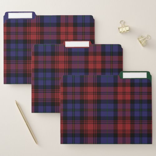 Plaid Rustic Clan MacLachlan Tartan File Folder