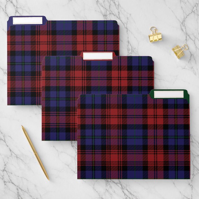 Plaid Rustic Clan MacLachlan Tartan File Folder (Set)