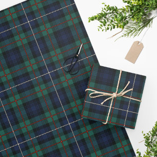 Plaid Rustic Clan Robertson Check Tartan Wrapping Paper