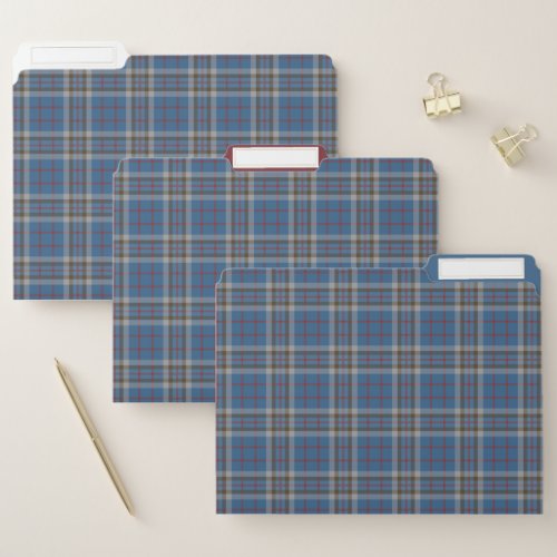 Plaid  Rustic Clan Thompson Tartan File Folder