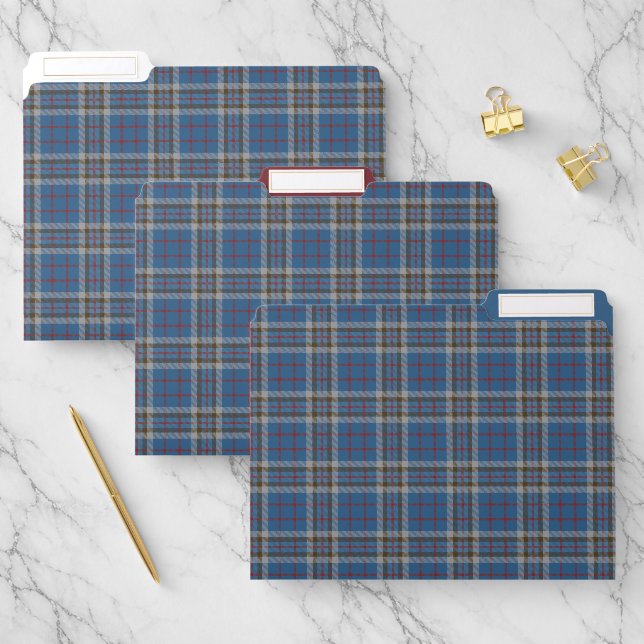 Plaid  Rustic Clan Thompson Tartan File Folder (Set)