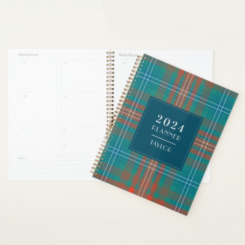 Plaid Rustic Clan Wilson 2024 Tartan Planner