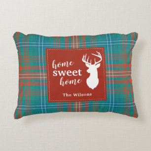 Plaid Rustic Clan Wilson Custom Tartan Accent Pillow