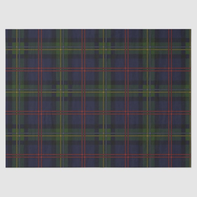 Plaid Rustic Classic Elegant Tartan Tissue Paper (Front)