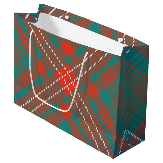 Plaid Rustic Classic Wilson Tartan Large Gift Bag (Front Angled)