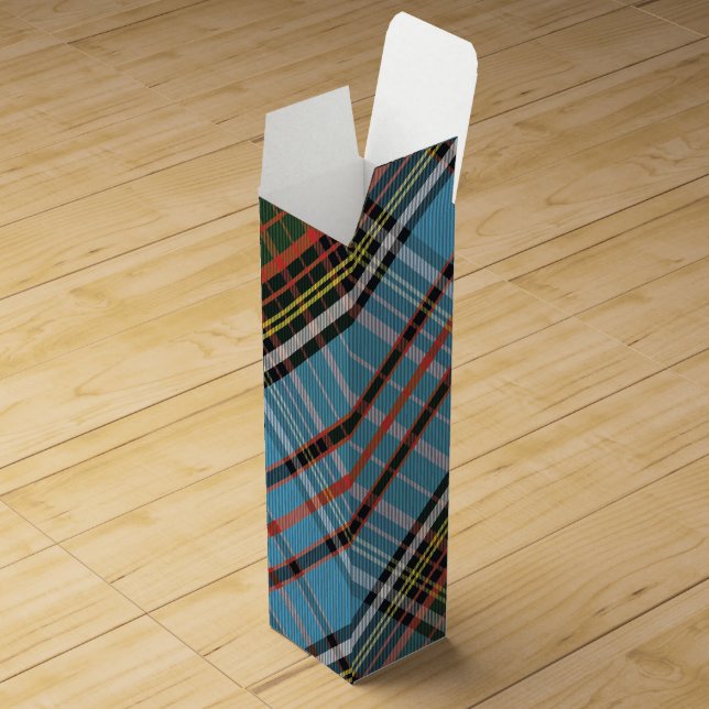 Plaid Rustic Elegant Anderson Tartan Wine Box (Opened)