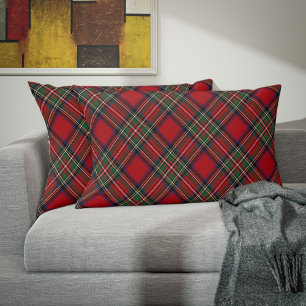 Plaid Rustic Elegant Clan Stewart Tartan Accent Pillow