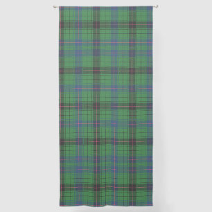 Plaid Rustic Green Checkered Davidson Tartan Sheer Curtains