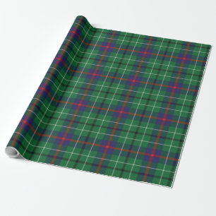 Plaid Rustic Green Classic Checkered Tartan Wrapping Paper