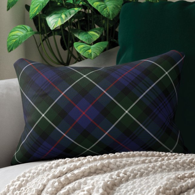 Plaid Rustic Green Purple Clan MacKenzie Tartan Accent Pillow (Rustic Plaid Clan MacKenzie Tartan Accent Pillow)