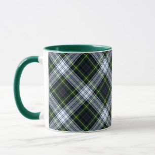 Plaid Rustic Green White Clan Gordon Tartan Mug