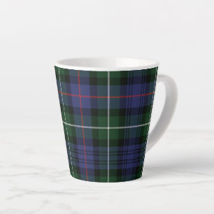 Plaid Rustic MacKenzie Green Black Tartan Latte Mug