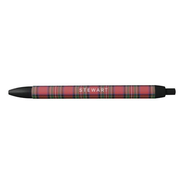 Plaid Rustic Red and Green Stewart Tartan Pen (Front)