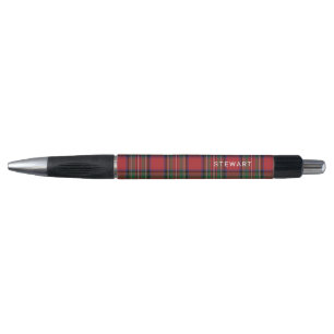 Plaid Rustic Red and Green Stewart Tartan Pen