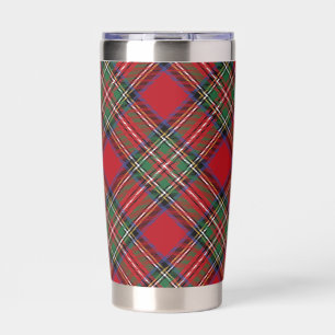Plaid Rustic Red Green Elegant Stewart Tartan Insulated Tumbler