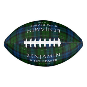 Plaid Rustic Ring Bearer Campbell Military Tartan Football